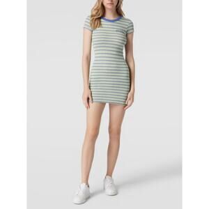 BDG Urban Outfitters New Womens Stretch Striped Fitted T-Shirt Mini Dress XS Y2K